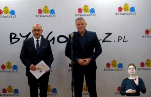 Kadr z konferencji prasowej UMB / mat. UMB.