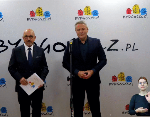 Kadr z konferencji prasowej UMB / mat. UMB.