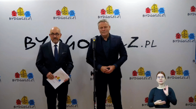 Kadr z konferencji prasowej UMB / mat. UMB.