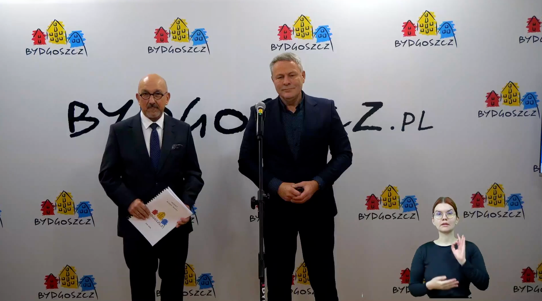 Konferencja Prasowa UMB dot. Budżetu Miasta na 2025 Kadr z konferencji prasowej UMB / mat. UMB.