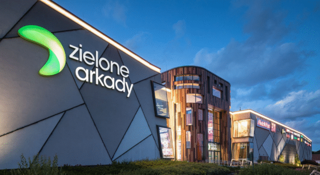 Nowoczesne centrum handlowe Zielone Arkady
