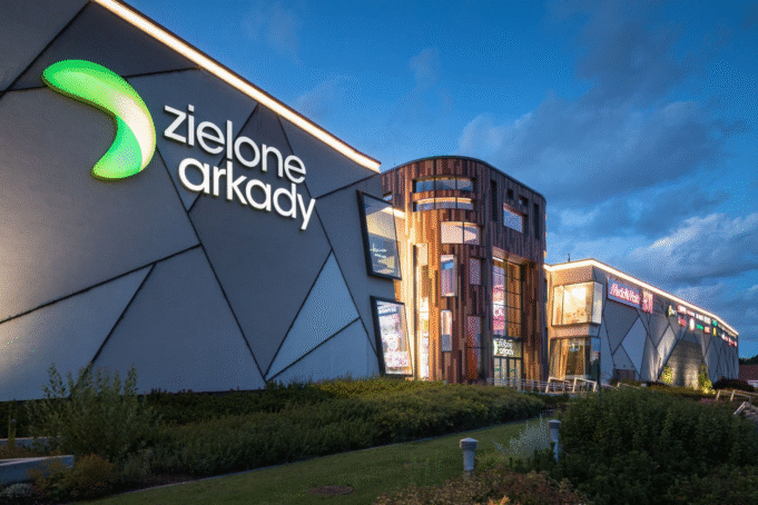 Nowoczesne centrum handlowe Zielone Arkady